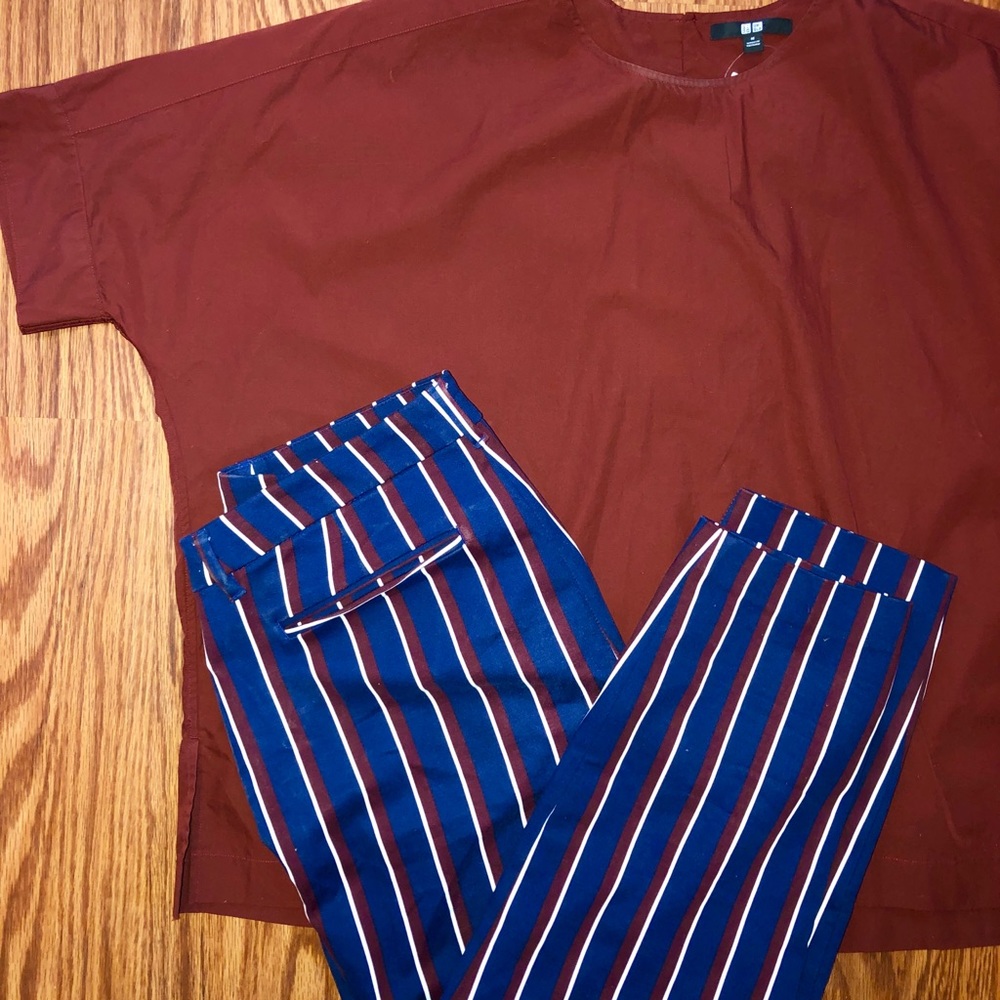 3 for $30📣 ON Red White & Navy Blue Harper Pants